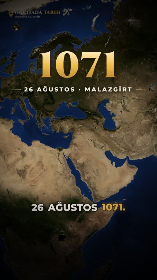 Malazgirt Meydan Muharebesi 1071: iki ordunun yürüyüşü, hilal taktiği ve imparatorun esir düşüşü. Motif · @haritada.tarih ile üretilen videodan bir kare.